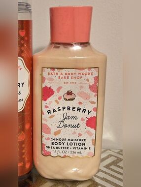 *Rare* Bath & Body Works Raspberry Jam Donut Body Lotion